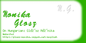 monika glosz business card